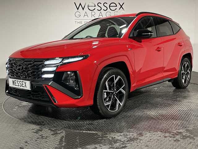Hyundai TUCSON 1.6T 239 Hybrid N Line 5dr Auto Red